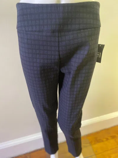 Elliott Lauren Plaid Pull-on Pants In Navy/black Plaid In Multi