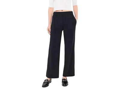 Elliott Lauren Prime Time Elastic Waist Pull-on Straight Leg Pants With Back Besom Pockets Women's Clothing Black: 