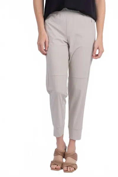 Elliott Lauren Pull On Jogger Pant In Taupe In Burgundy