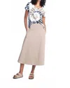 Elliott Lauren Pull On Skirt In Driftwood In Brown