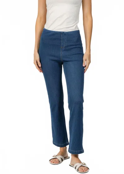 Elliott Lauren Pull-on Knit Pants In Denim In Multi