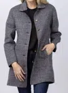Elliott Lauren Reversible Coat In Black Plaid In Multi