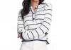 Elliott Lauren Sailor Stripe Sweater In White In Multi