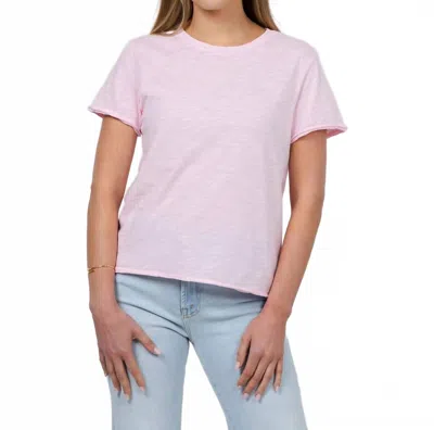 Elliott Lauren Silvie Short Sleeve Tee In Petal In Pink