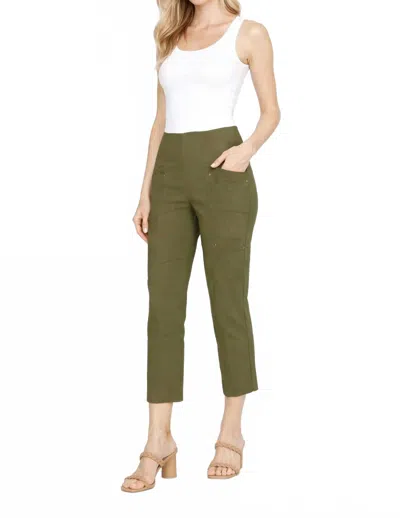 Elliott Lauren Slant Pocket Trousers In Olive In Green