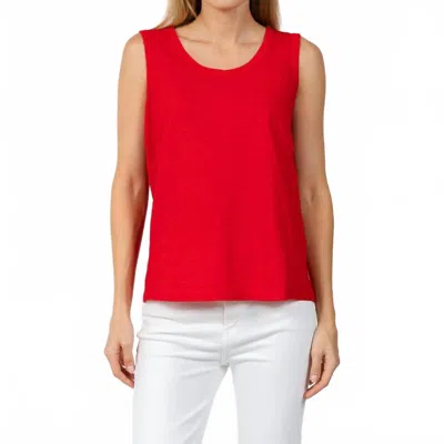 Elliott Lauren Sleeveless Tank Top In Cherry In Red