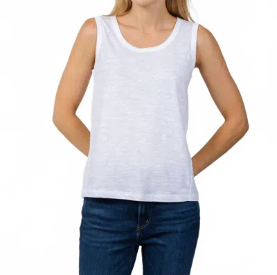 Elliott Lauren Sleeveless Tank Top In White In Multi