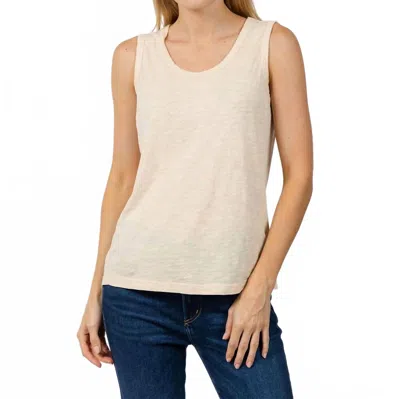 Elliott Lauren Sleeveless Tank Top - Plus In Oat In Neutral