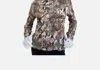 Elliott Lauren Snakeskin Mock Neck Top In Brown/black In Brown