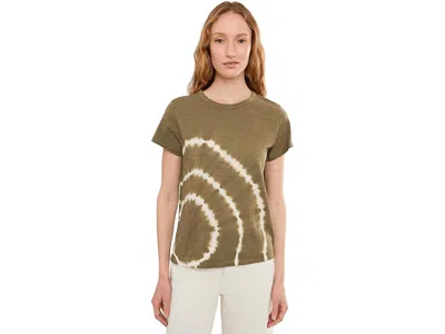 Elliott Lauren Sonar - Short Sleeve Circular Tye Dye T-shirts In Green