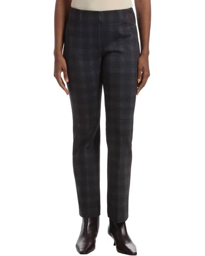 Elliott Lauren Squared Away Pant In Gray Plaid In Multi