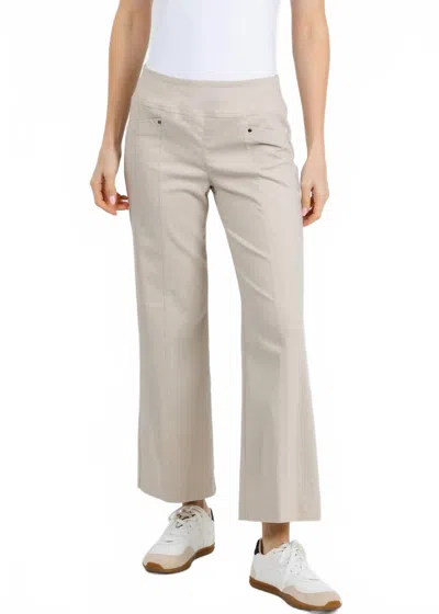 Elliott Lauren Stretch Wide Leg Pants In Khaki In Neutral