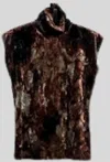 Elliott Lauren Top In Copper In Multi