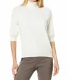 Elliott Lauren Top It Off Turtleneck Sweater In White In White