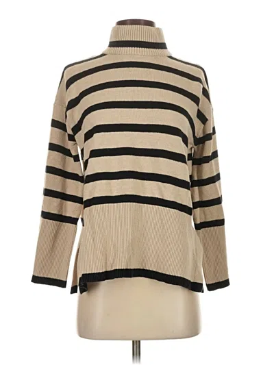 Pre-owned Elliott Lauren Turtleneck Sweater In Tan