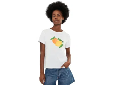 Elliott Lauren Tutti Fruti - Short Sleeve Printed Tee Women's T Shirt Citrus: Xl In Green