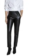 Elliott Lauren Vegan Leather Pant With Seaming In Black In Black