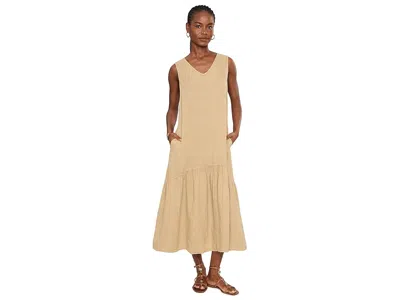 Elliott Lauren V-neck - Sleeveless Tiered Dress Women's Dress Macchiato: Md In Animal Print