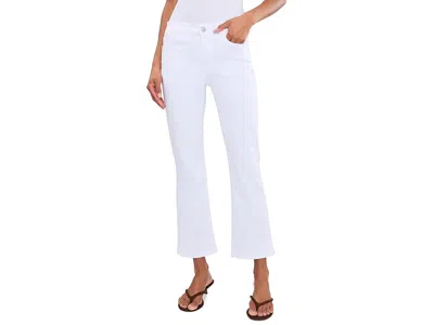 Elliott Lauren White Denim, Crop Baby Boot 5 Pockets Jeans In White