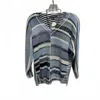 Elliott Lauren Women's Coastal Dream Striped V Neck Sweater In Blue Wave Bliss In Blue