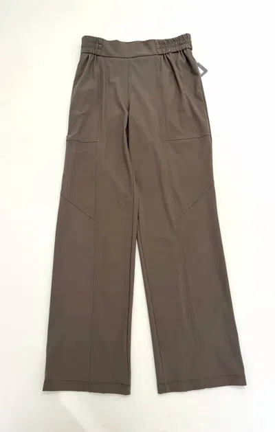 Elliott Lauren Women's Elastic Waist Pant In Taupe In Gray