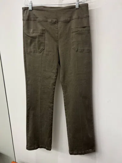 Elliott Lauren Women's Pull On Straight Pant In Mushroom In Gray