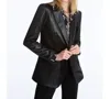 Elliott Lauren Women's Trail Blazer Boyfriend Jacket In Black In Black