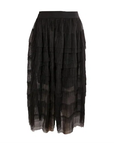 Elliott Lauren Women's Tulle Midi Skirt In Black
