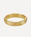 Ellis Mhairi Cameron 14ct Gold 4mm Hammered Wedding Band Ring