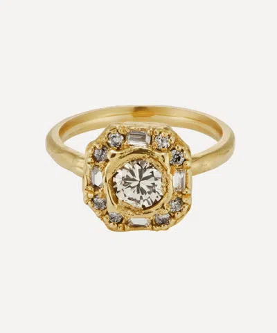 Ellis Mhairi Cameron 14ct Gold Armach Diamond Cocktail Ring I