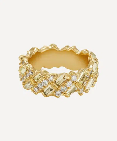 Ellis Mhairi Cameron 14ct Gold Armach Diamond Eternity Ring Ii