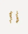 Ellis Mhairi Cameron 14ct Gold Armach Mixed Diamond Scatter Large Stud Earrings In Gold