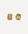 Ellis Mhairi Cameron 14ct Gold Baguette X Lemon Diamond Scatter Small Stud Earrings