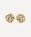 Ellis Mhairi Cameron 14ct Gold Brilliant Cut White Diamond Stud Earrings