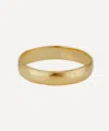 Ellis Mhairi Cameron 14ct Gold Erosive Court Shape Wedding Band Ring In Gold