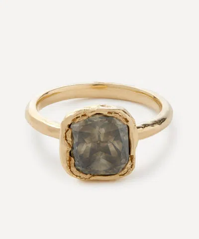 Ellis Mhairi Cameron 14ct Gold Green Diamond Engagement Ring