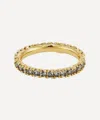 Ellis Mhairi Cameron 14ct Gold Grey Diamond Eternity Ring In Gold