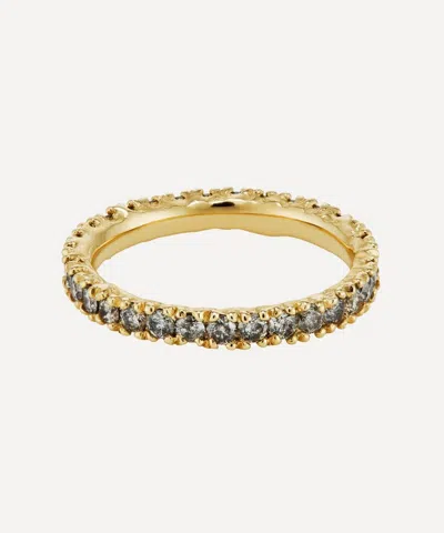 Ellis Mhairi Cameron 14ct Gold Grey Diamond Eternity Ring