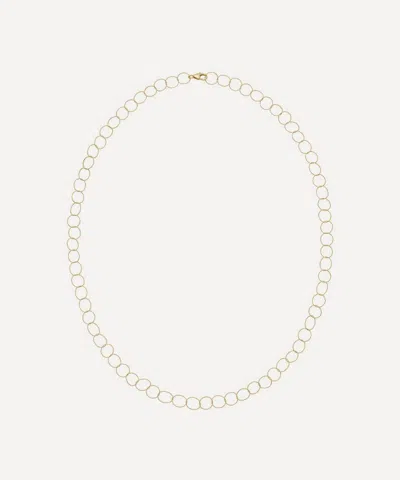 Ellis Mhairi Cameron 14ct Gold I Slim Textured Link Chain Necklace