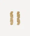 Ellis Mhairi Cameron 14ct Gold Lemon Baguette Diamond Scatter Extra Large Stud Earrings In Gold