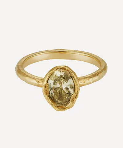 Ellis Mhairi Cameron 14ct Gold Lemon Diamond Engagement Ring