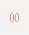 Ellis Mhairi Cameron 14ct Gold Li 12mm Hammered Clicker Hoop Earrings