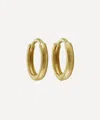 Ellis Mhairi Cameron 14ct Gold Li Textured Hoop Earrings