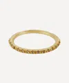 Ellis Mhairi Cameron 14ct Gold Lxi White Diamond Half Eternity Ring In Gold