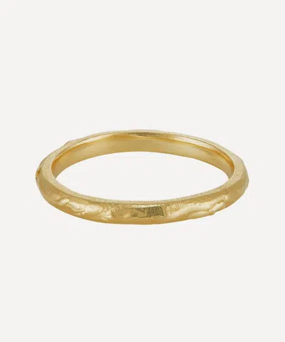Ellis Mhairi Cameron 14ct Gold Lxiii D Shape Wedding Band