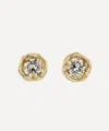 Ellis Mhairi Cameron 14ct Gold Old Cut Diamond Stud Earrings In Gold