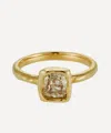 Ellis Mhairi Cameron 14ct Gold White Cushion Diamond Engagement Ring