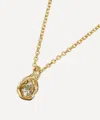 Ellis Mhairi Cameron 14ct Gold White Diamond Nugget Pendant Necklace In Gold