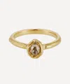Ellis Mhairi Cameron 14ct Gold X Old Cut Pear Diamond Engagement Ring In Gold