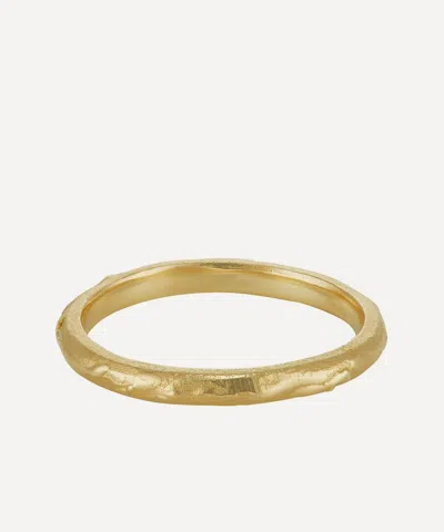 Ellis Mhairi Cameron 14ct Goldlxiii 2mm D Shape Wedding Band